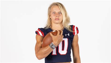 ncaa football player|first female ncaa football player.